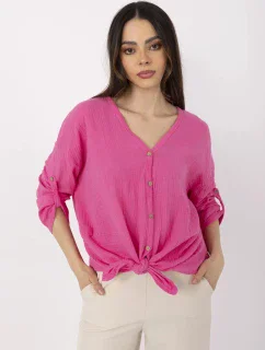 Košeľa DHJ KS 25108.60P fluo ružová