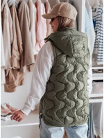 Dámska prechodná prešívaná vesta VESOLITA zelená FashionStreet TY4877 Dámska prechodná prešívaná vesta VESOLITA zelená FashionStreet TY4877