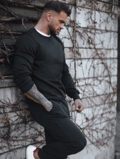 FashionStreet čierna pánska tepláková súprava AX0737