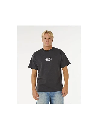 Pánske tričko RIP CURL Medina Inner Vision Spray Tee, čierne Pánske tričko RIP CURL Medina Inner Vision Spray Tee, čierne
