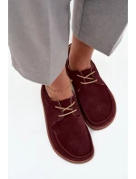 Dámske barefoot topánky z prírodného semišu Zazoo 327 burgundy Dámske barefoot topánky z prírodného semišu Zazoo 327 burgundy