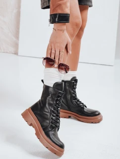 Dámske viazané topánky HARDSTEP black FashionStreet ZY0531