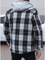 Pánska zateplená bunda s kapucňou čierna FashionStreet TX4956