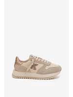 Dámske kožené semišové tenisky na platforme Kobbo 100103 Beige Dámske kožené semišové tenisky na platforme Kobbo 100103 Beige