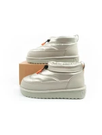 D.Franklin snehové topánky ženy zimné módne zateplené topánky strieborné ženy