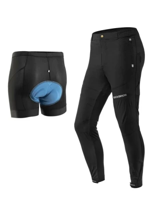Pánske cyklistické nohavice Rockbros YPK027 black M Pánske cyklistické nohavice Rockbros YPK027 black M
