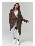 Zapínanie svetra model 226882 Makadamia