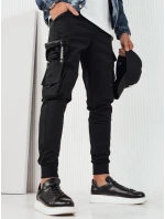 Pánske bojové nohavice čierne FashionStreet UX4161