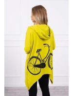 Mikina Kiwi s potlačou kolesa