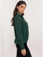 Košeľa DHJ KS 15260.96 tmavozelená