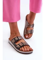 Pohodlné dámske papuče s prackami Inblu Black