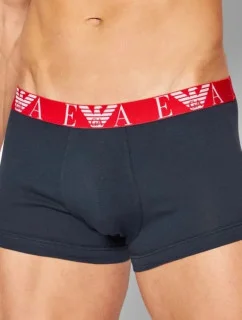 Pánske trenírky - 111357 2R715 97010 - biela/červená/tm.modrá - Emporio Armani