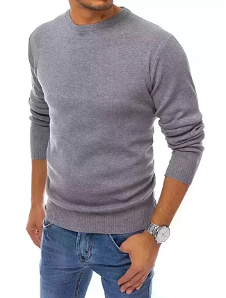 Pánsky sivý sveter FashionStreet WX1714 Pánsky sivý sveter FashionStreet WX1714