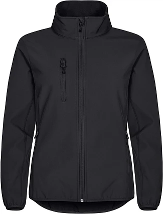 Clique Classic Softshell Jkt W Dámska 3-vrstvová softshellová bunda 67.0915 čierna