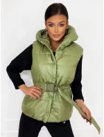 Zelená dámska oversize vesta (KA-016)