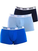 Diesel – pánske boxerky Shawn, 3 ks v balení, modré, módne, bavlnené