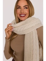 M898 Pletená šatka - ecru