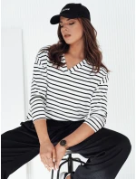 Dámska pruhovaná blúzka VARASE white FashionStreet RY2365 Dámska pruhovaná blúzka VARASE white FashionStreet RY2365