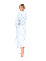 Dámsky župan Flora s kapucňou 3956 Patterned Ice Blue - Vestis Dámsky župan Flora s kapucňou 3956 Patterned Ice Blue - Vestis