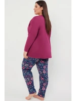 Talianska móda Folk long length sp. farba:blackberry/print