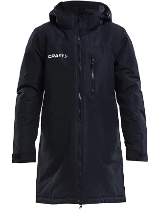 Craft Teamwear Parka Jacket Jr Detská zateplená parka 82.5993 čierna Craft Teamwear Parka Jacket Jr Detská zateplená parka 82.5993 čierna