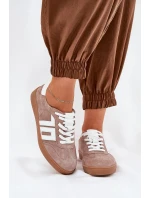 Sneakersy Buty Sportowe Zamszowe Vinceza 79517 Beżowe