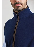 Premier PR 803 Pánska fleecová vesta „Artisan“ 39.0803 tmavomodrá/hnedá