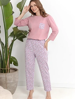 3629 DÁMSKE DLHÉ PYŽAMO AGNESSA S–XL