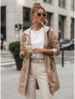 Dámska prechodná bunda parka MEROY béžová FashionStreet TY4288