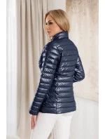 Dámska prešívaná bunda so stojačikom tmavomodrá (16M9110-215) Dámska prešívaná bunda so stojačikom tmavomodrá (16M9110-215)