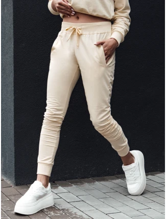 Dámske tepláky RELAX MODE cream FashionStreet UY2142
