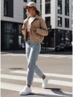 Dámska prechodná bunda ISTAN tmavo béžová FashionStreet TY4184