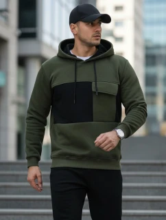 Pánska khaki mikina FashionStreet BX5913