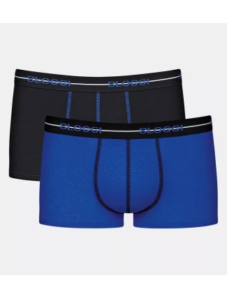 Pánske boxerky Start Hipster C2P box - UNKNOWN - modro-čierne V005 - SLOGGI