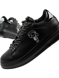 Karl Lagerfeld pánske tenisky Kapri z prírodnej kože čierne