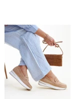 Dámske poltopánky 28906 Béžová s bielou - Flyfor