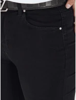 Dámske skinny džínsy čierne FashionStreet UY2755