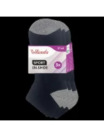 Dámske športové členkové ponožky 3 páry SPORT WOMEN IN-SHOE 3x - BELLINDA - čierne