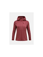 Dámska mikina PEAK PERFORMANCE W Trail Polartec Power Grid Zip Hood, červená Dámska mikina PEAK PERFORMANCE W Trail Polartec Power Grid Zip Hood, červená