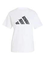 Dámske tričko adidas Animal Graphic, biele, KT9719