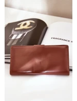 Portfel Damski Z Eko Skóry Brązowy Kalinessa