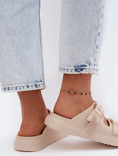 Dámske penové papuče s prackami D.Franklin DFSH413003 Beige