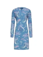 Dámska nočná košeľa 10232-170-4 modrá so vzorom - Pastunette