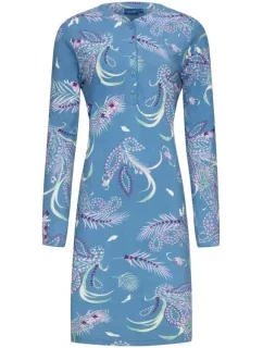 Dámska nočná košeľa 10232-170-4 modrá so vzorom - Pastunette