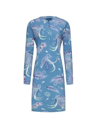 Dámska nočná košeľa 10232-170-4 modrá so vzorom - Pastunette