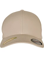 Flexfit 6277RP 6-panelová čiapka z recyklovaného materiálu Flexfit 55.77RP v khaki farbe