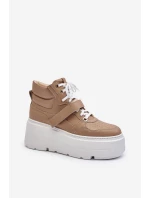 Zazoo 3450 Dámske kožené tenisky Beige Zazoo 3450 Dámske kožené tenisky Beige