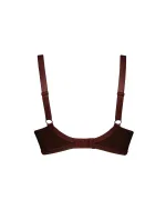 Dámska podprsenka Tango 3251B Tmavohnedý vzor muškátového orieška - Panache