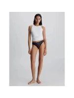 Dámske tangá 000QD3763E FTU čierne so vzorom - Calvin Klein