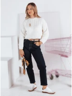 Dámsky oversize sveter BILLIS ecru FashionStreet MY2284